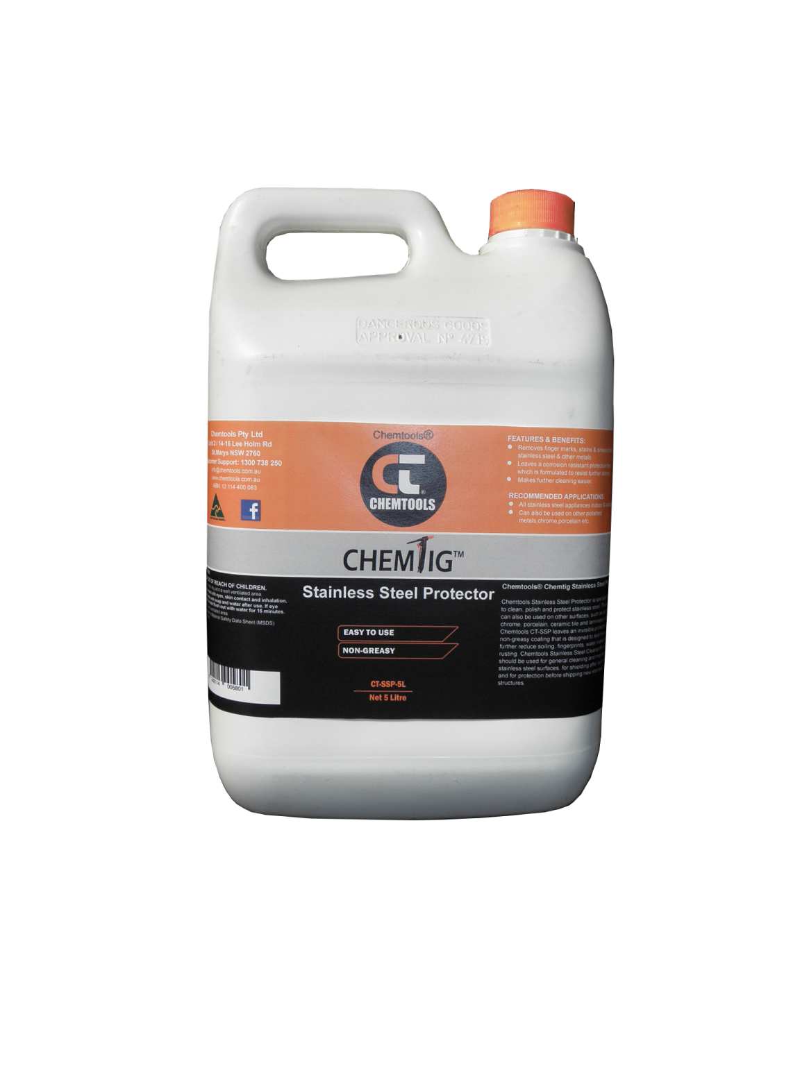 CHEMTOOLS STAINLESS STEEL PROTECTOR 5 LITRES